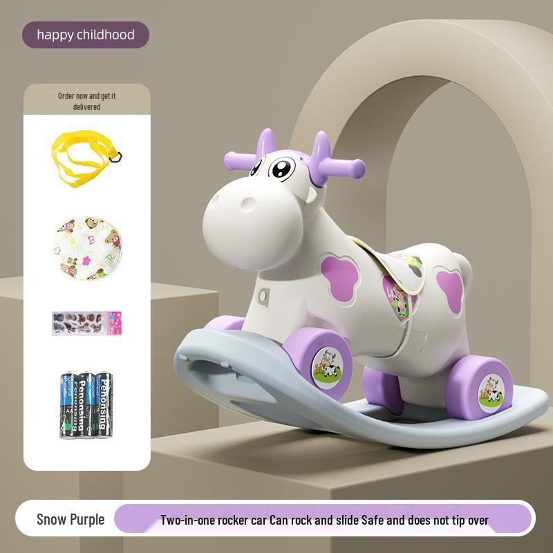 

Деревянная качалка 2-в-1 для детей: Кресло-качалка и машинка-каталка, идеальный подарок на день рождения для детей в возрасте 1-6 лет.