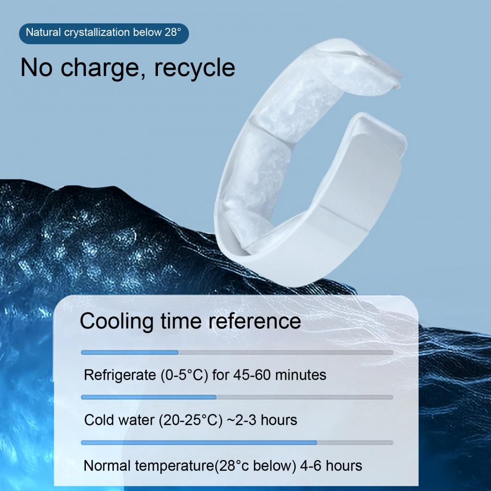 1Pc Neck Cooling Tube Wearable Neck Cooler Portable Neck Wrap Collar Lightweight Ice Cold Ring Outdoor Heatstroke Prevention