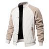 Herren Fleecegefütterte Gesteppte Raglanärmel Freizeitjacke