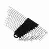 9 Pcs L-Shape Hex Key Set Extra Long Cr-V Torx Key Set Security Bit Set for Automotive, Motorcycle, Furniture, Electronics