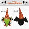 Luminous Halloween Gnome Plush Dwarf Decorations Faceless Plush for Doll Party D