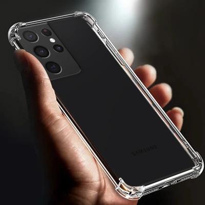 Thickened Airbag Shockproof Clear Soft Tpu Phone Cases For Samsung Galaxy S21 Plus 5g Case Transparent Back Cover S 21 FE Ultra