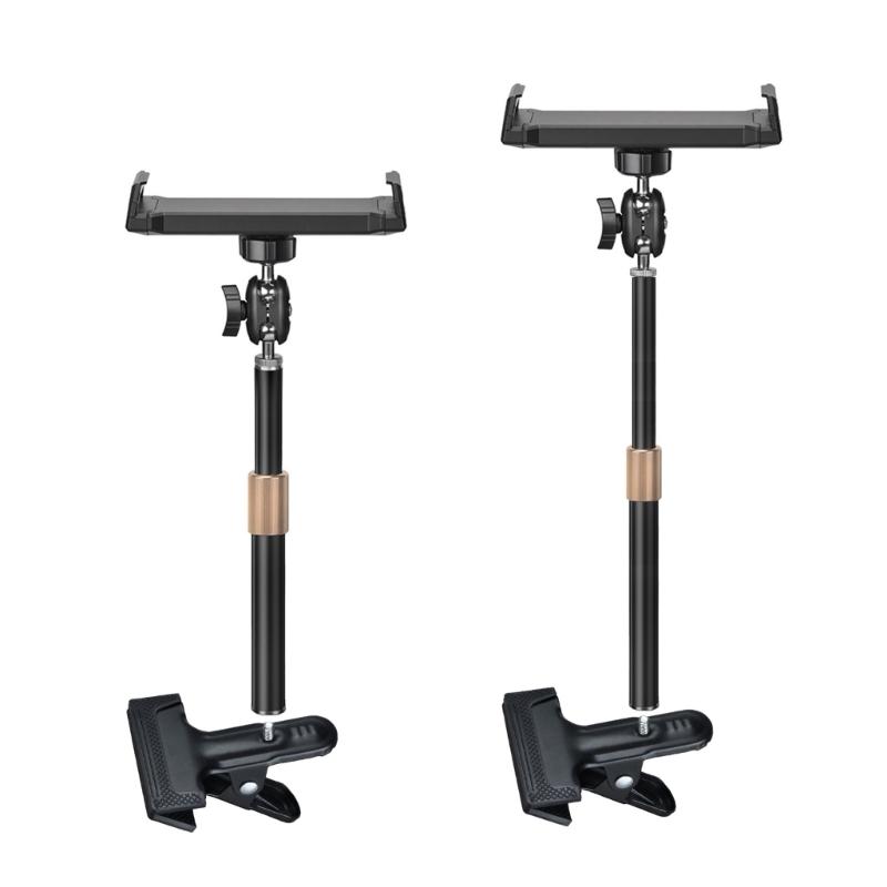 Supporto per Telefono per Tablet da 5-13 Pollici Supporto Pali Retrattili con Testa a Sfera Rotante a 360° Supporto per Ufficio Studio Intrattenimento