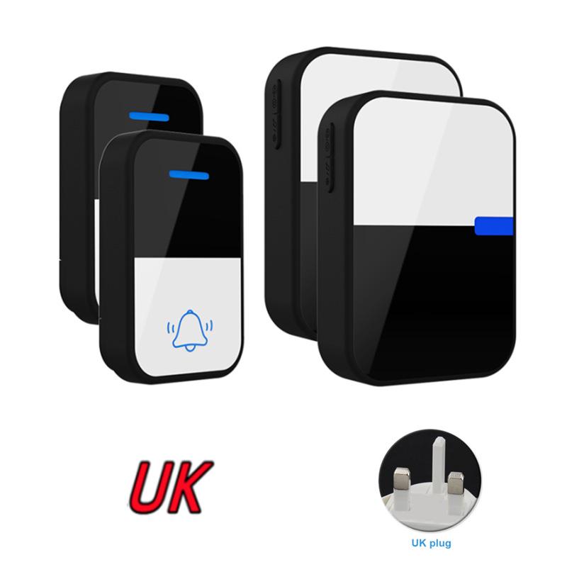 Wireless Waterproof Battery-Free Doorbell - US/EU Standard, One-to-Two Unit