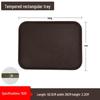 Square Tempered Glass Fiber Serving Tray