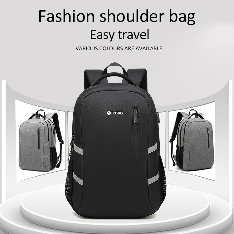 Buy Poso Casual Men Backpack Casual Usb Charging Waterproof Laptop Bag 15 6 Inch School Bags For Boys At Affordable Prices Free Shipping Real Reviews With Photos Joom
