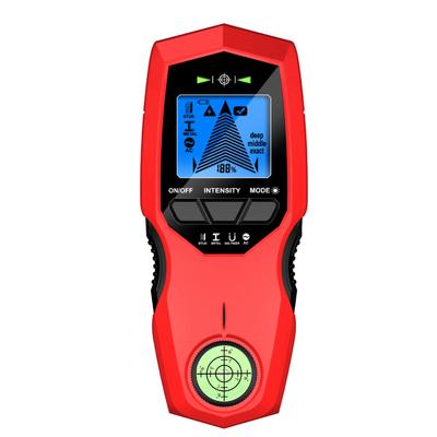 תצוגת תאורה אחורית LCD גלאי קיר דיגיטלי חיישן מתכת מוצא עץ כבל AC סורק שלושה