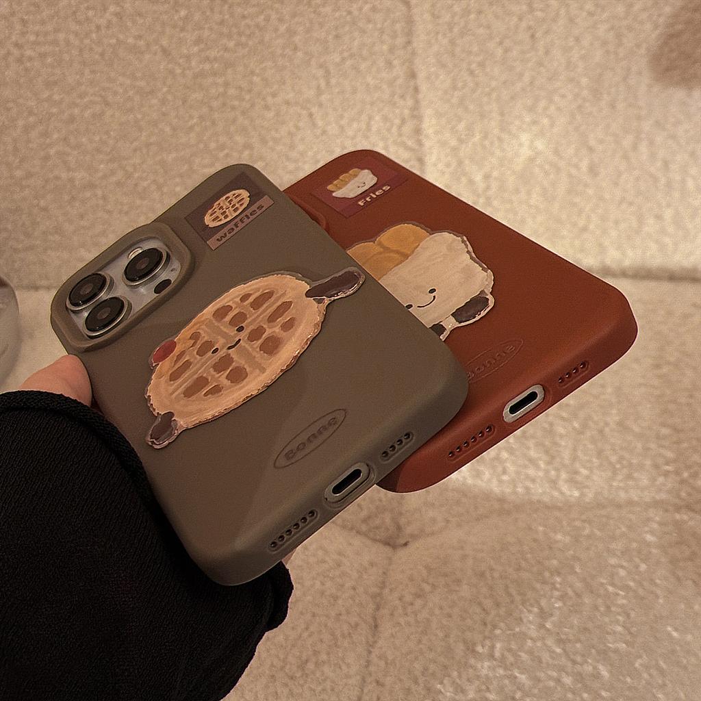 Suitable for Apple16Phone Case17promax Fun Food: French Fries iphone14Three-Dimensional13Korean Style12Silicone