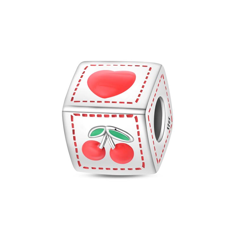 New 925 Silver Color Strawberry Cherry Fruit Series Charms Beads Fit 3mm 925 Original Bracelets DIY Birthday Jewelry Gifts