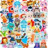 50 Large-eyed Animal Graffiti Stickers Waterproof Creative Stationery Stickers Pen Box