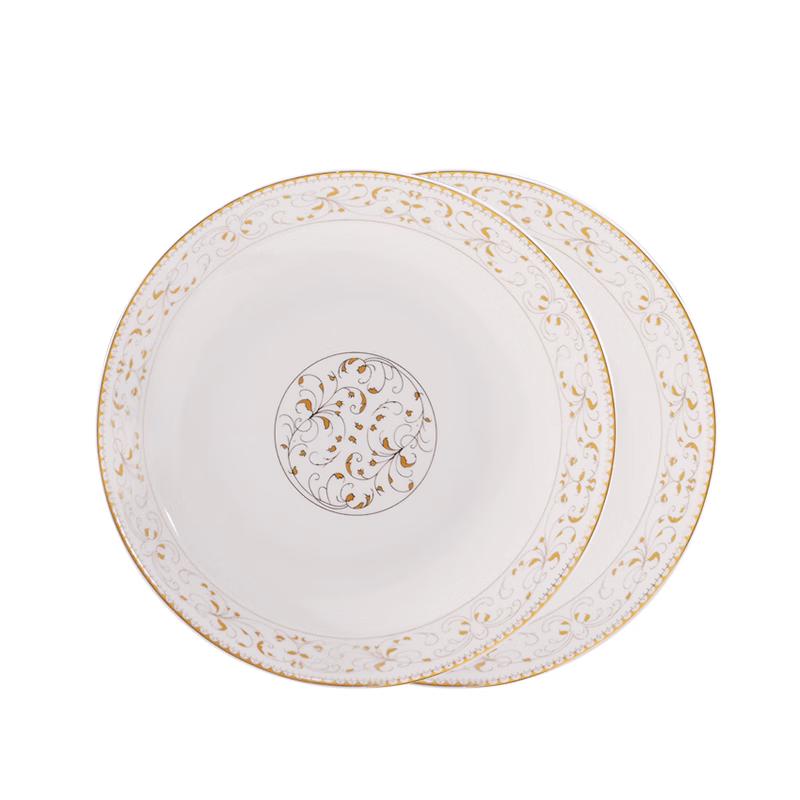 Цзиндэчжэньская керамическая обеденная тарелка 8-inch (2-pack)