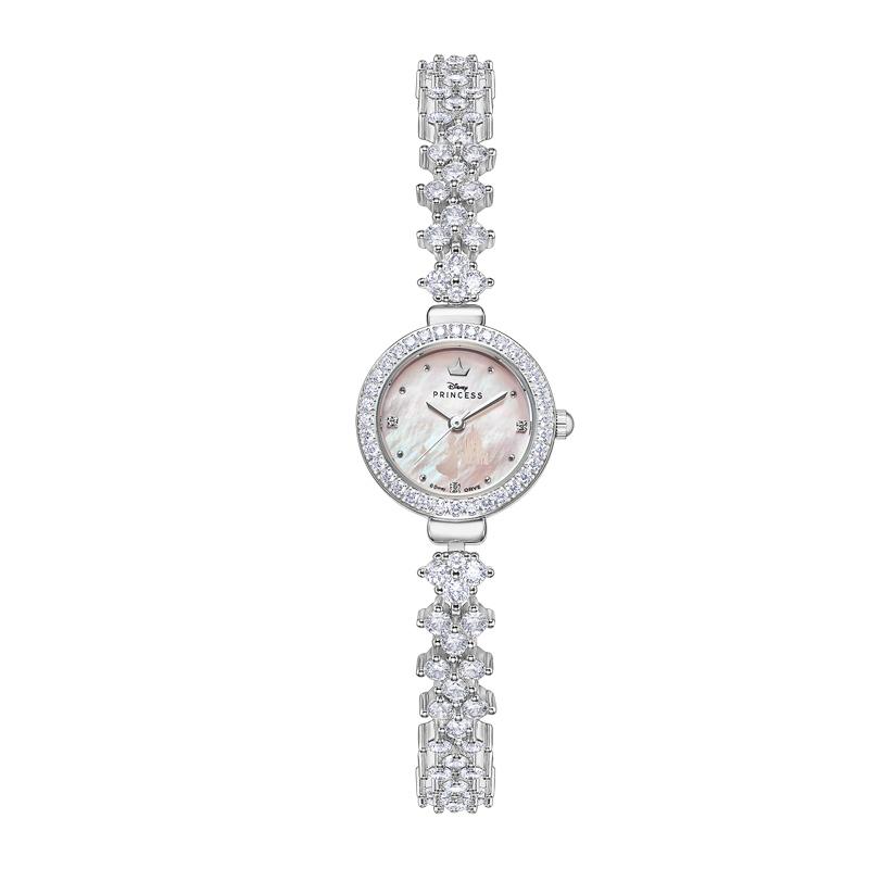 Disney Princess Fashion Elegant Compact Commuter Dating Versatile Student Watch Quartz Movement Women watches Mother-Of-Pearl PR-21032