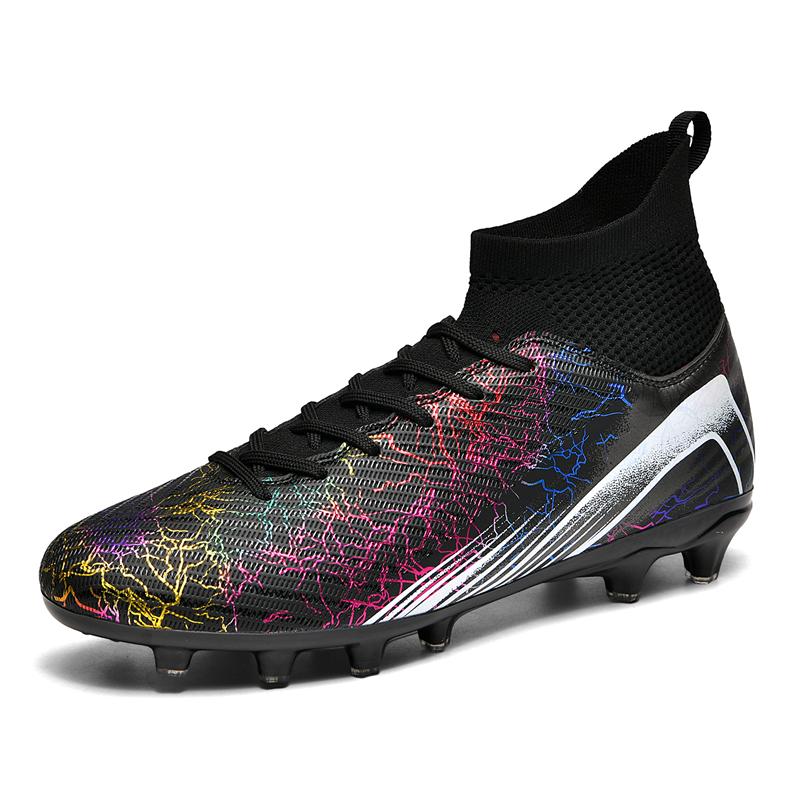 Professionelle Fußballschuhe High Top Fußballstiefel Herren Fußballschuhe Sportliche Sneaker für Teenager Fußballtraining