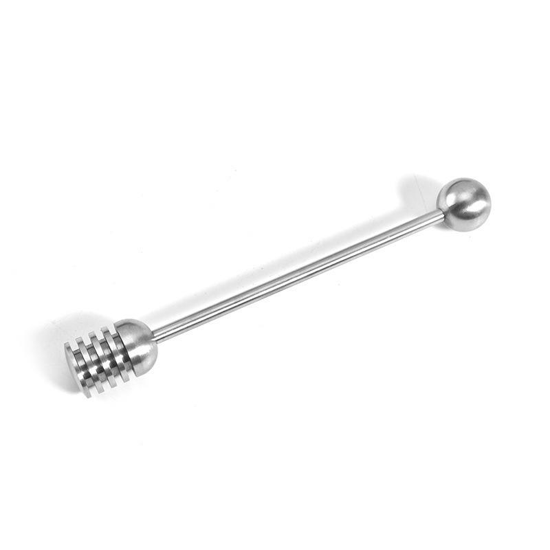 Honey Stirrer: 304 Stainless Steel Spoon with Round Bead Handle, In Stock