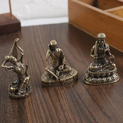 Antike Kupfer Buddha Statue Heim Wohnzimmer Büro Dekoration Figuren Retro Messing Chinesisch Tibetisch Grüne Tara Buddha Statue