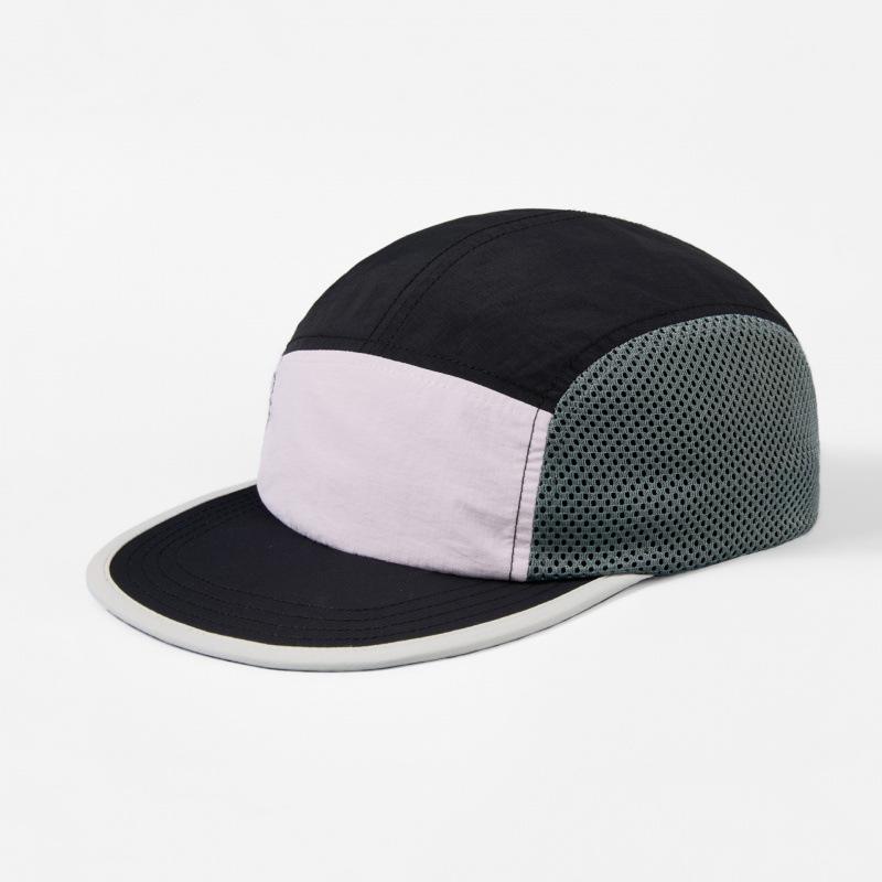 Ultraleichte 5-Panel-Netzkappe Schnelltrocknend Atmungsaktiv Laufkappe Outdoor-Sportmütze Für Radfahren Baseball Trailrunning Snapback-Mütze