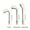 1/4" Quick Connect Pressure Washer Extension Wand - Heavy Duty Metal 90°25° Adjustable Bend for Electric Washer
