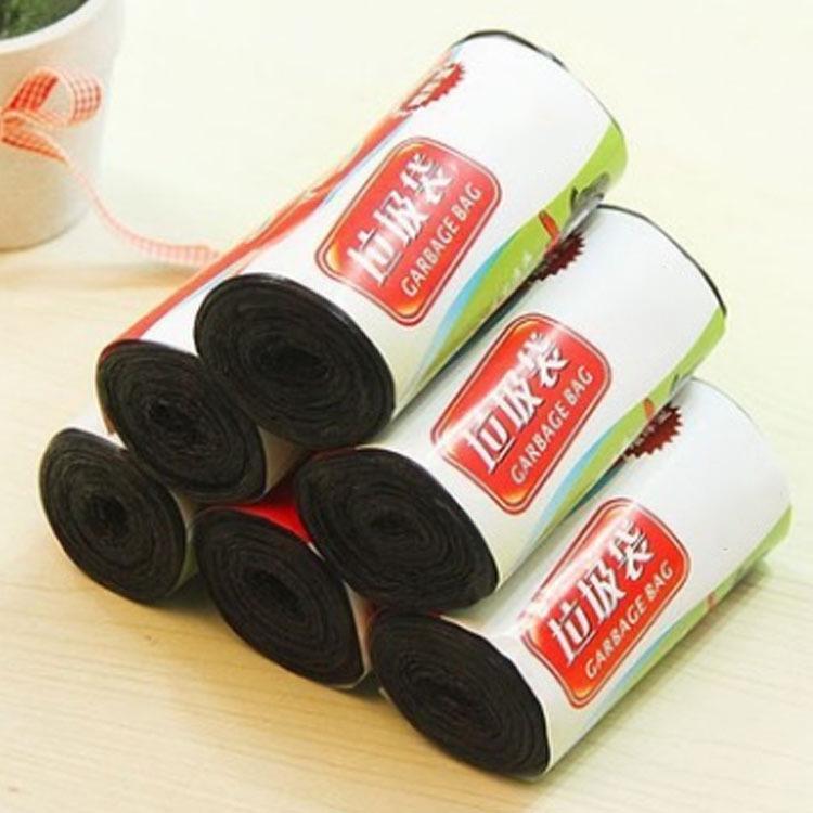 Multi-Purpose Thick Black Kitchen Garbage Bags with Point-Break Design for Easy Classification