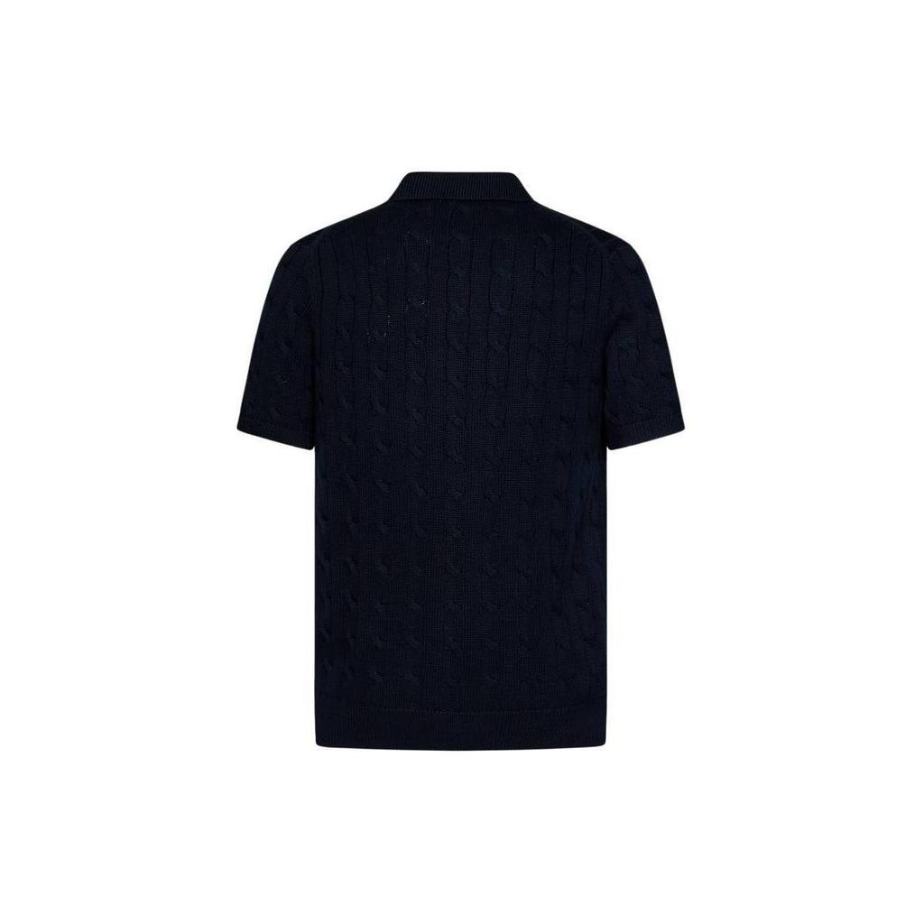 Polo Ralph Lauren Polo Pony cable-knit polo shirt 710917050-001