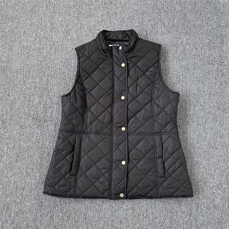 

Exported to Europe and America Single Plus Size Diamond Lattice Vest Women s Ultra-Light Windproof Water Multi-Color Black placket rhombic vest XL