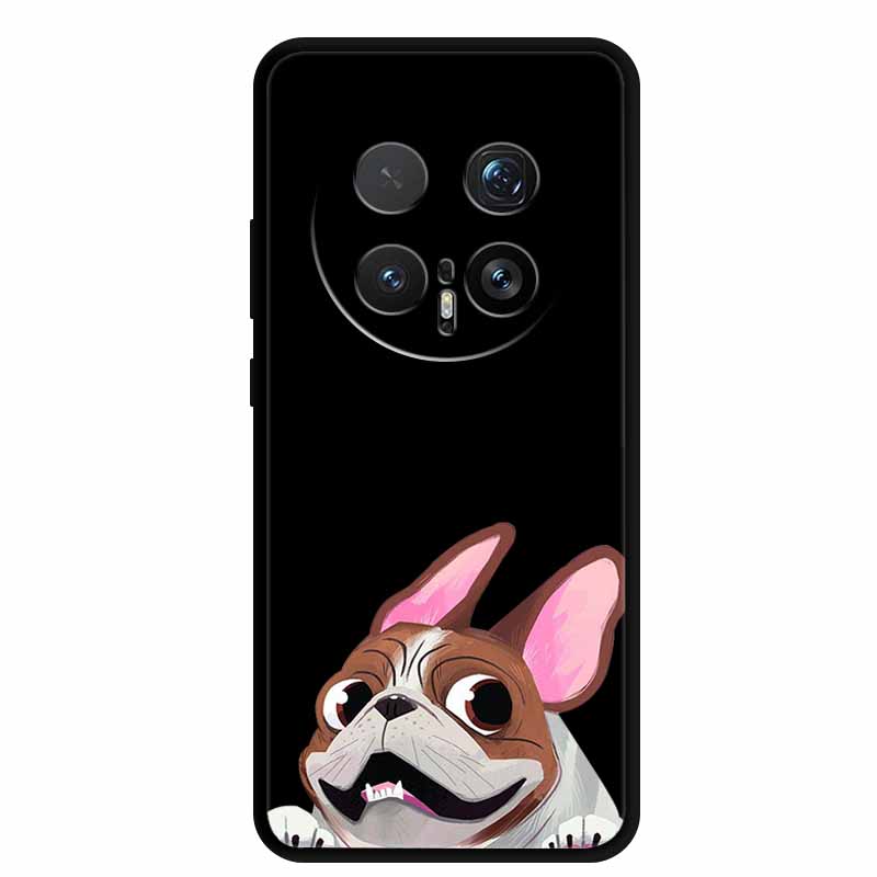 Cartoon Case For Honor Magic8 Pro 5G Case Black Silicone TPU Soft Back Cover For Honor Magic8Pro 2025 Case Shockproof Funda Para