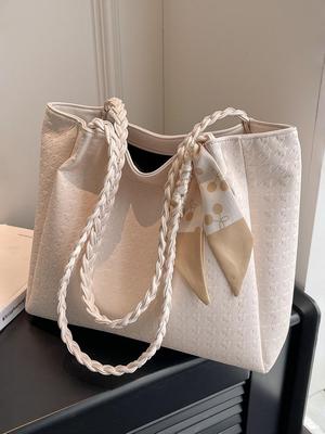 Trendy Large-Capacity Women's Tote Bag 2025: Stylish Commuter Shoulder Bag for Spring/Summer