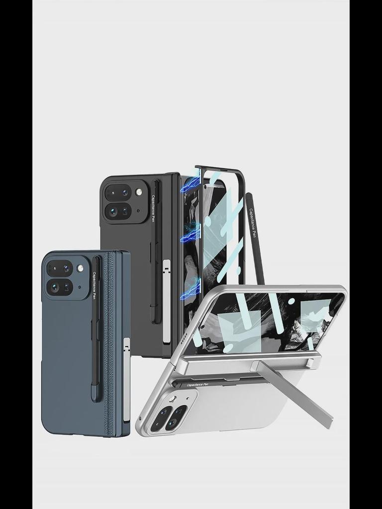 Full-Cover Bracket & Stylus Hard Case for Google Fold2 - Folding Screen Center Axis Protection