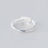 Xiaomi Authentic 925 Sterling Silver Cute Feather Personality Adjustable Ring Fine Jewelry For Women Party Elegant Accessories