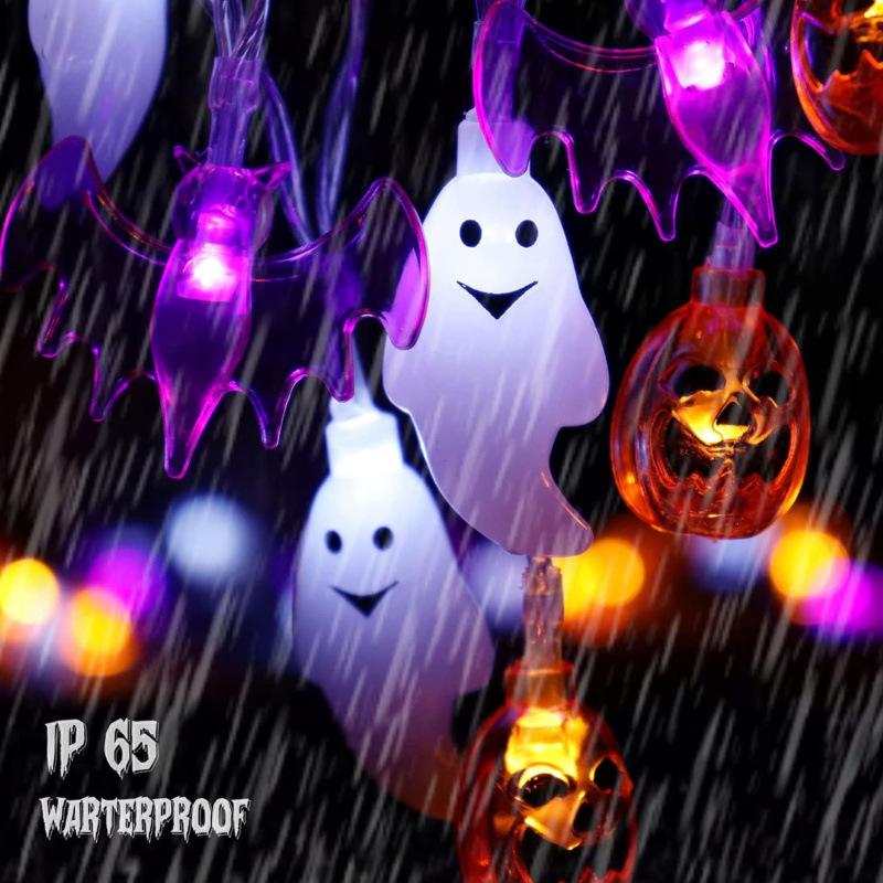 Halloween LED Spider Bat String Lights - Party & Festival Decorative Atmosphere Lights
