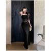 Design Sense French Pure Desire Spice Girl Hip-wrapped Suspender Dress Summer New Temperament Sexy Mesh Dress