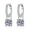 2ct Moissanite Earrings for Women Lab Grown Diamond Ear Studs 925 Silver Fine Jewelry Gift