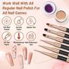 Double-Ended Acrylic Nail Art Liner Brushes, 6Pcs Gel Polish Nail Art Design Pen Painting Tools Set For Nails, Dotting Drawing Tool Polygel Brush for