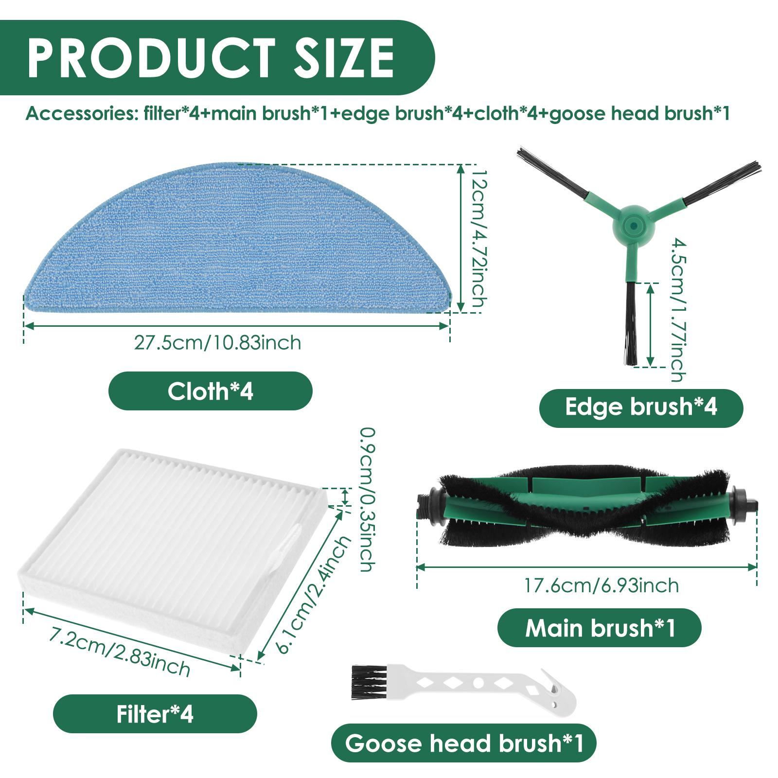 

Cleaning Robot Accessories Compatible with iRobot Roomba Easy to Use and Clean Reusable Hepa Filter Replacement Parts for Home