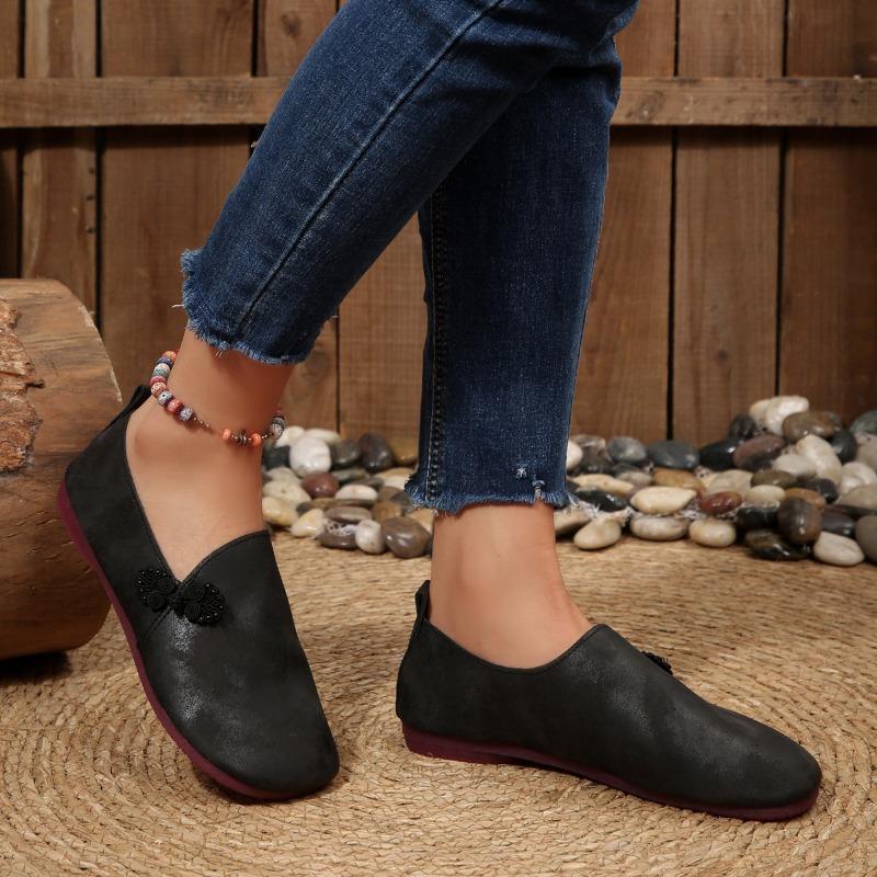 Flat-bottom Lazy Person's Single Shoes - New Style, Large Size, Comfortable and Casual Shoes for Women