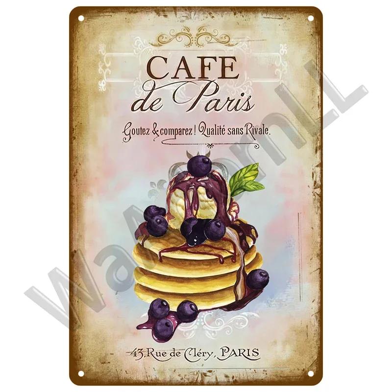 Vintage Plaque Metal Sign Plate Home Decor Tin Signs Coffee Retro Wall Art Posters For Kitchen Bar Iron Painting Decoration Cafe
