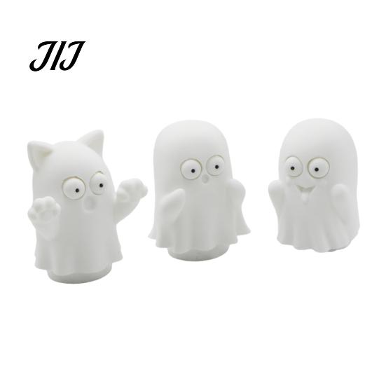 Novelty Cactus Figurine 3D Printed Pop-Eyed Fidget Figurine, Funny Squeeze Ghost Ornament, Interactive Playable Decoration Stress Relief Toy for Desk