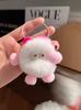 Imitation Rex Rabbit Fur Keychain Plush Pendant Trinkets Plush Briquettes Bag Car Pendant Key Chain