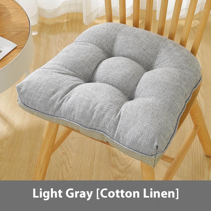 Seat Dining Chair Cushion Imitation Cotton and Linen Four Seasons Long Sitting Fart Cushion Restaurant Chair Cushion