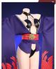 Pupubanbanya [Lavender] Shuten Doji Cosplay Costume, Christmas Halloween Costume, Kimono, L/LL, with Horns