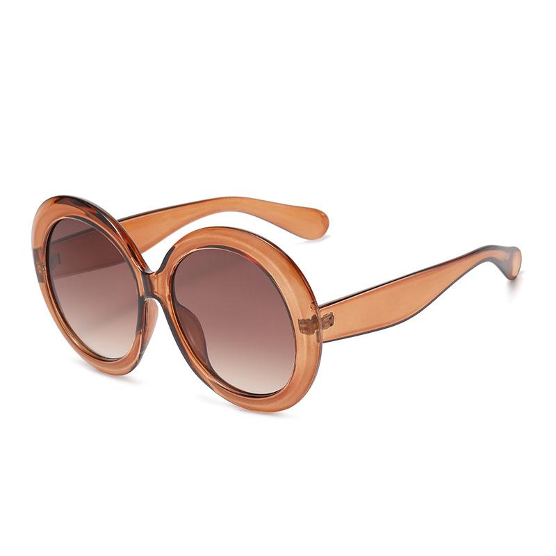 Big Frame Luxury Brand Designer Round Sunglasses Women For Men Vintage Punk Popular Oversized Retro Travel Sun Glasses Uv400