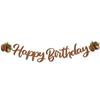 Coffee Theme Party Decor Pack With Birthday Banner And Spiral Streamers For Event Setup