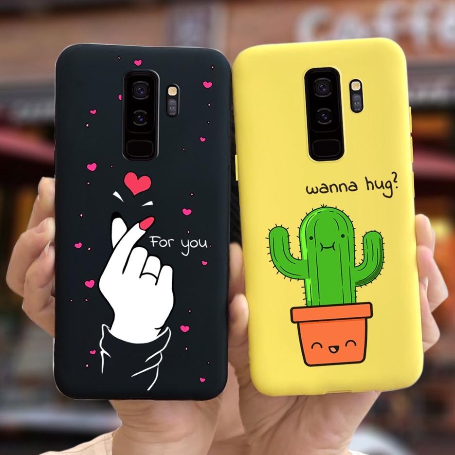 For Samsung Galaxy S9 Plus Case S9+ G965F Cute Candy Painted Fundas Matte Cover For Samsung S9 S9+ S 9 Plus Phone Case Soft Bags