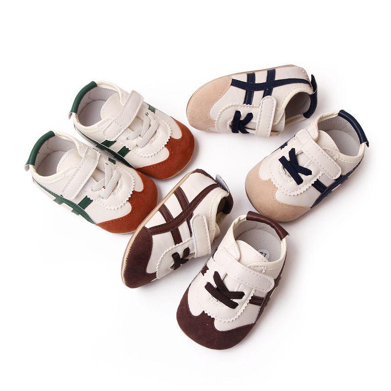 Breathable Color Block Soft Sole Walking Shoes for Baby Boys (3-12 Months)