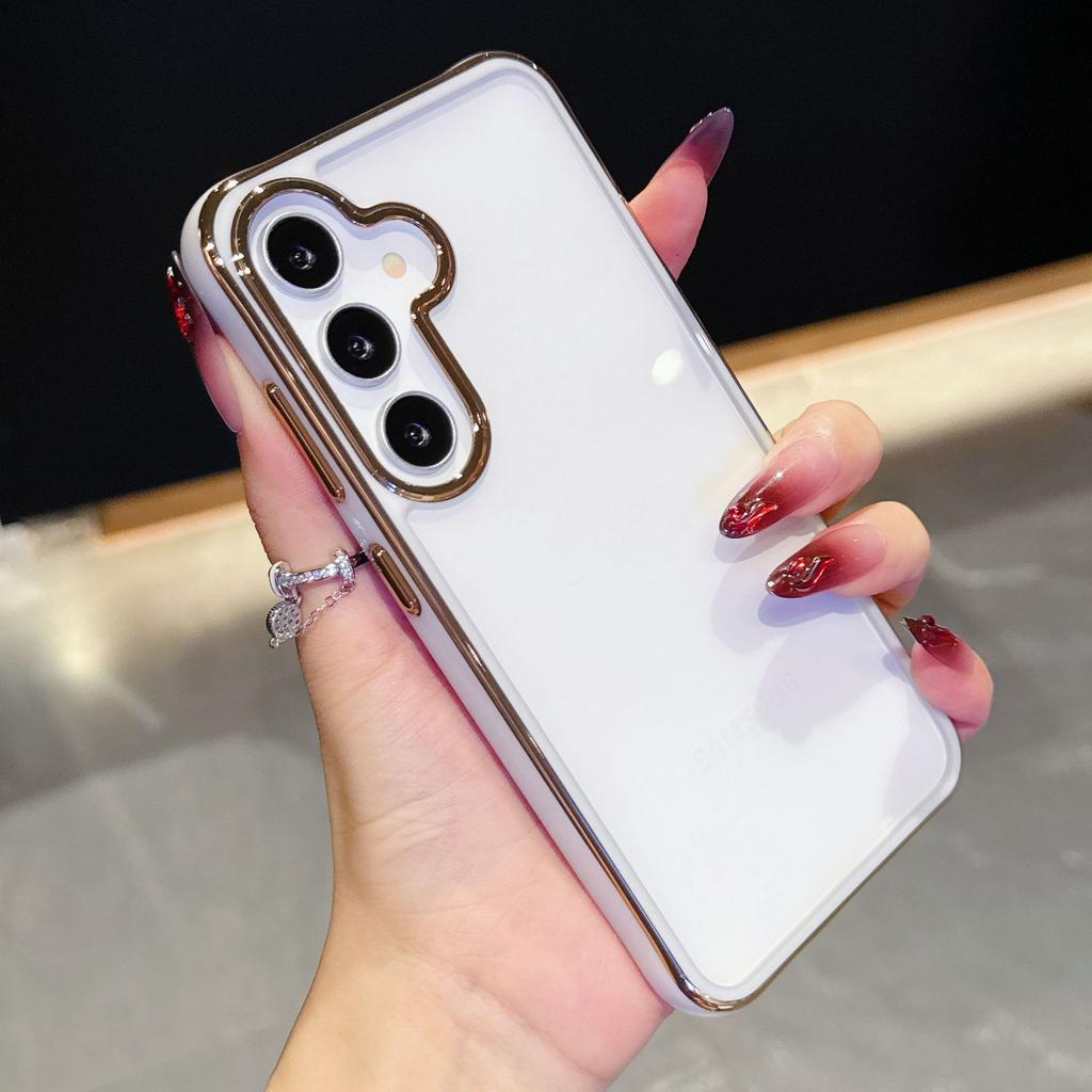 Electroplated Two-color Transparent Acrylic Samsung S11ultra Mobile Phone Case A11 Four-corner Anti-drop A11 Protective Case