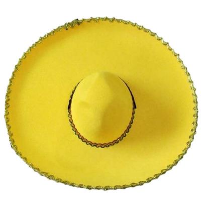 Festivalbenodigdheden Etnische Stijl Sombrero Hoed Opgerolde Rand Grote Zonnehoed Mexico Hoed Ademend Volwassen Mexicaanse Petten Mannen en Vrouwen