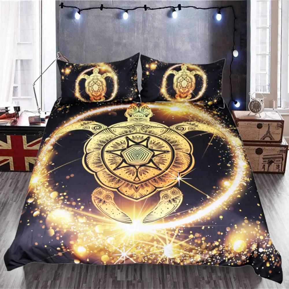 

Gold Bedding Set Luxury Duvet Cover With Pillowcase Winter Bedclothes Western Bed Sets For King Size Bedlinens Bed Cover Set 3Pc EU single(135x200cm)