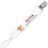 Planetee Pacifier Clip for Name OLIVIA Make Way for the Princess | Pacifier Clip Newborn Gift