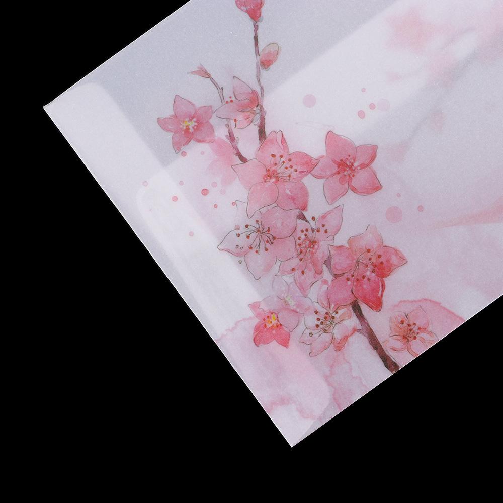Card Cover Artificial Parchment Peach Blossom Envelope Letter Organizer Sulfuric Acid Paper