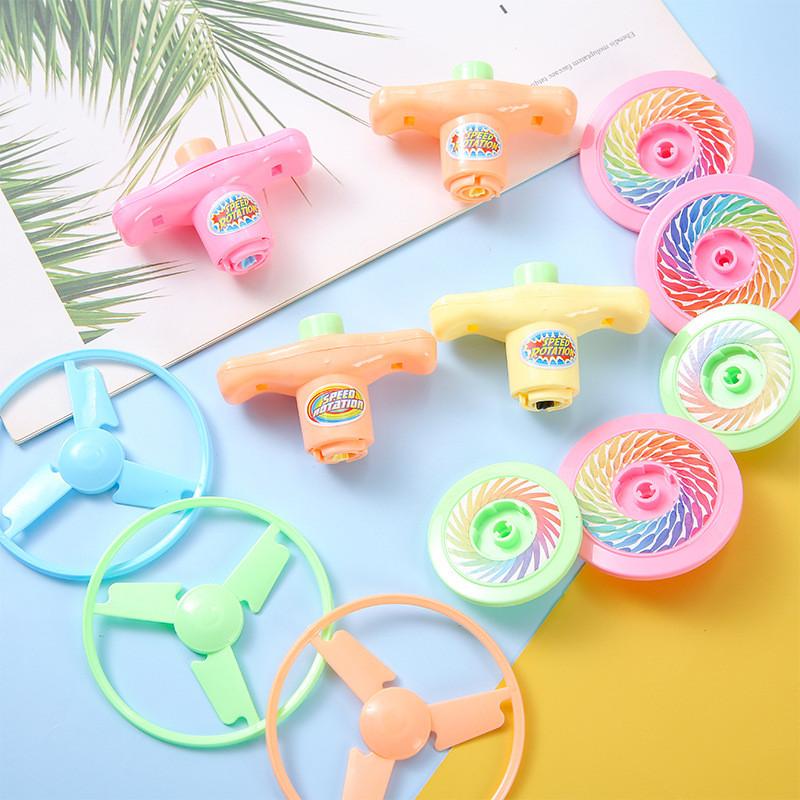 Toy Gyroscope Plastic With Bubble Push And Spin Features For Gift Relaxation