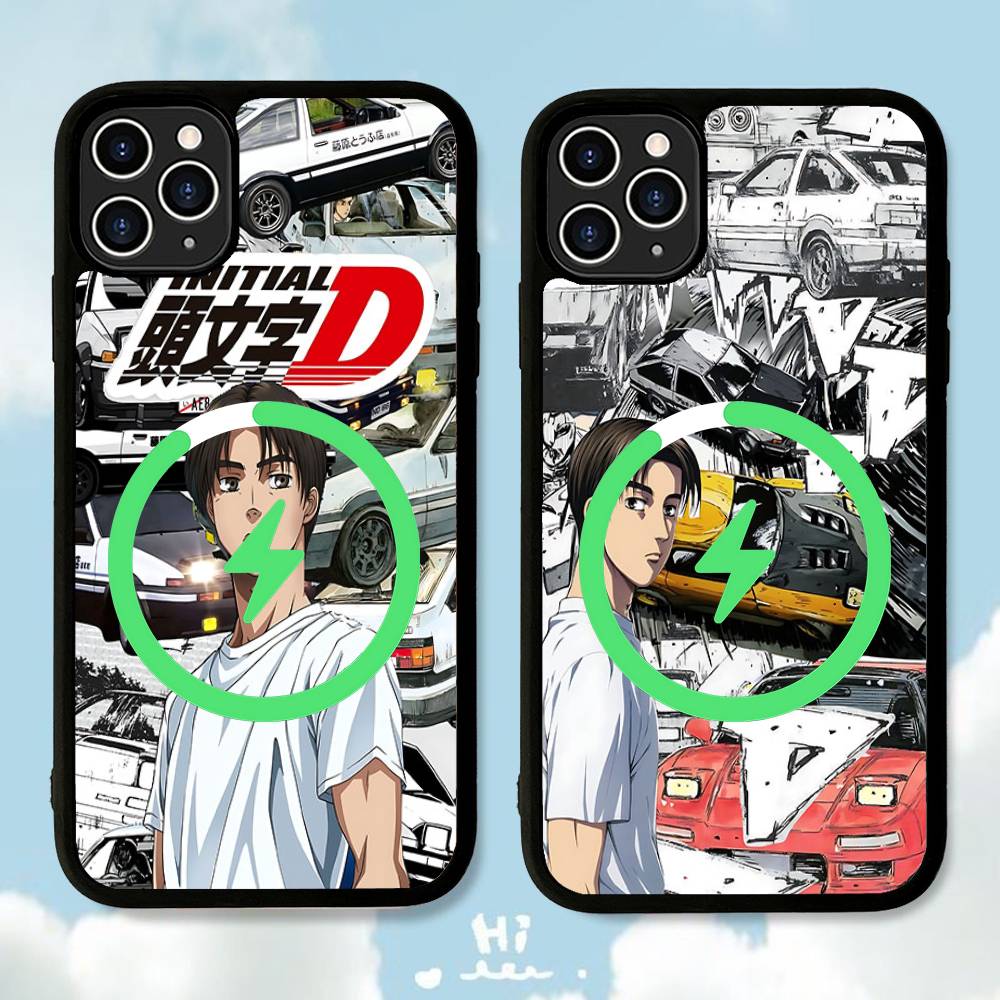 Road Racing Anime I-Initial D Phone Case For IPhone 17 16 15 14 13 12 11 Pro Max For Magsafe Wireless Charger Cover